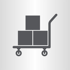 Platform truck icon