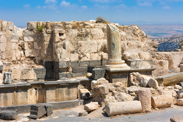 Fototapeta na wymiar Jordan the Umm Qais Roman ruin