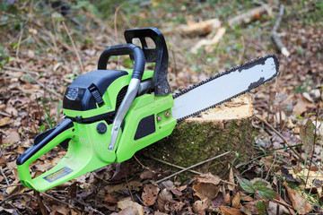 Naklejka premium chain saw