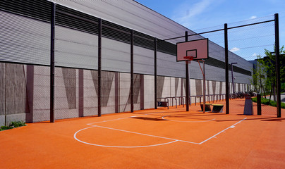 Basketball court sport outdoor public