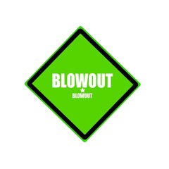 Obraz premium Blowout white stamp text on green background