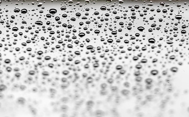 water drops on a window - fading out