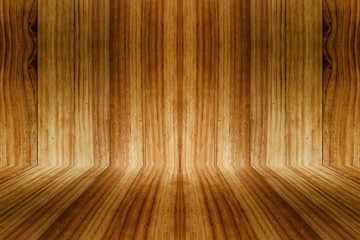 Room of wood plank brown texture background