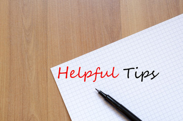 Helpful Tips Concept