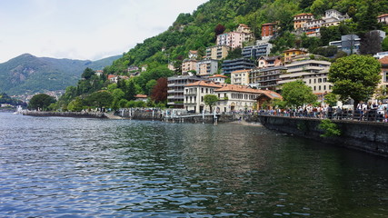 Fototapeta na wymiar Lake Como stunning view
