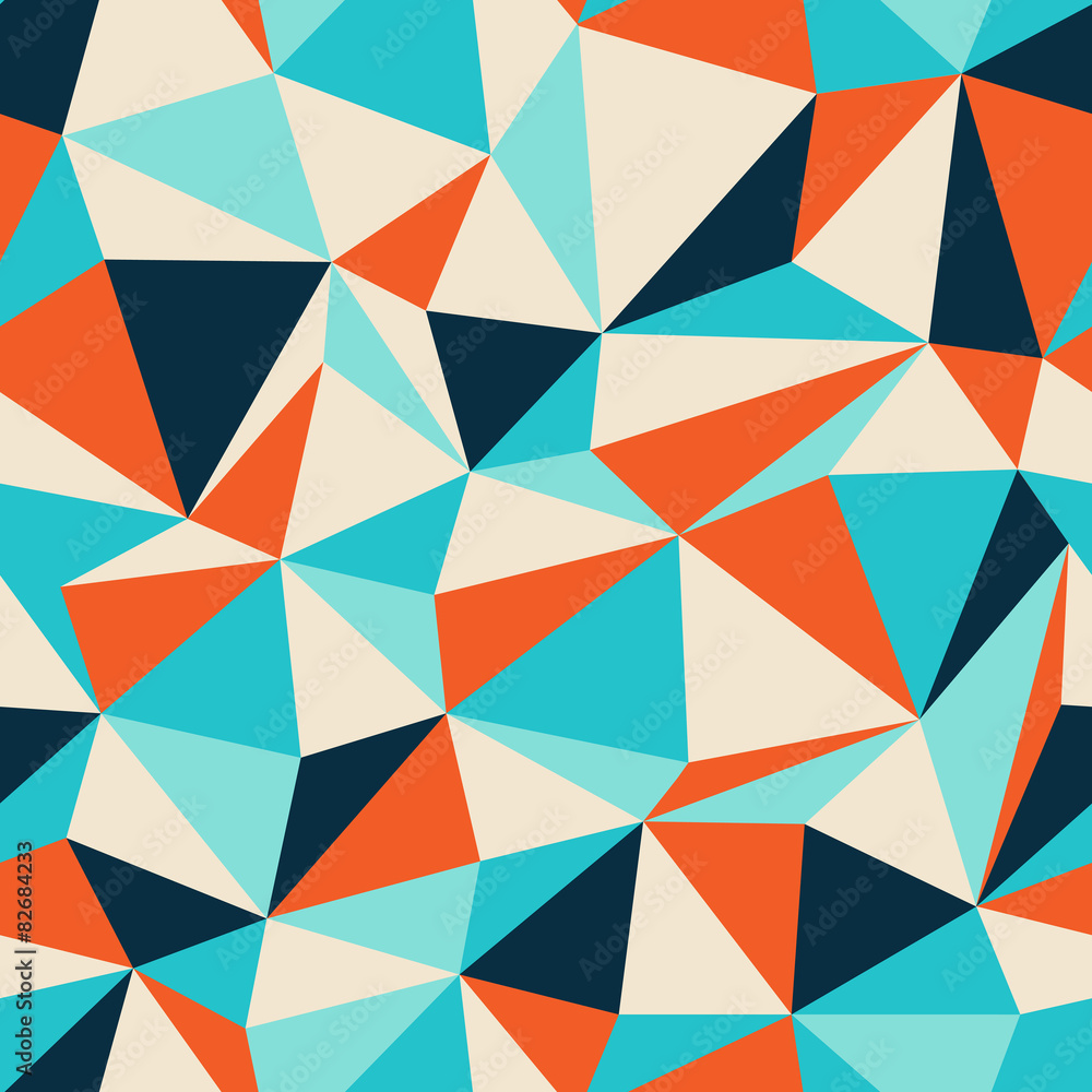 Poster Triangle seamless pattern