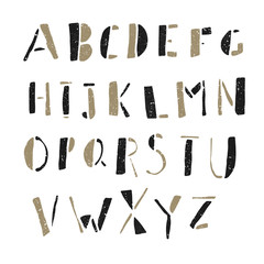 Hand-drawn Doodles Alphabet