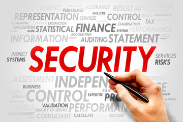 SECURITY word cloud, business concept