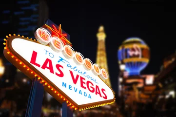 Tragetasche Willkommen bei Fabulous Las Vegas Neon Sign © somchaij