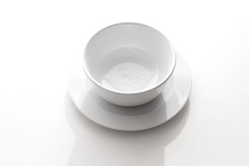 Schüssel und Unterteller