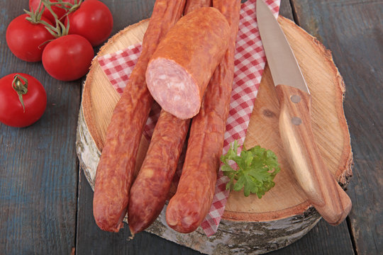 Krakauer mit Mettwurst