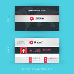 Vector modern creative and clean business card template