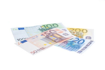 Obraz na płótnie Canvas Euro banknote collection