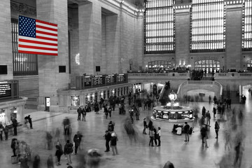 American Flag in Grand Central Station, New York City