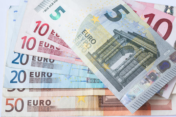 Euro currency banknote