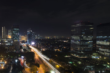 Fototapeta na wymiar Jakarta Night City