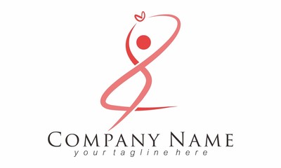 People Logo Vector Teamwork Love