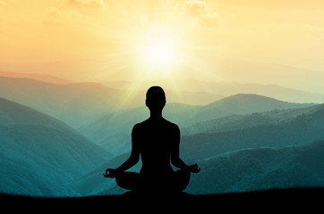 Naklejka premium Yoga and meditation