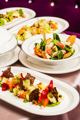 table with food