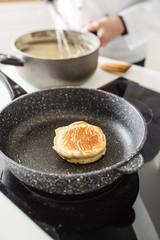 chef making pancake