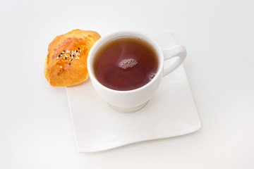 Pogataschen gefüllt