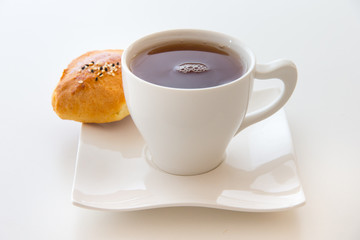 Pogataschen gefüllt