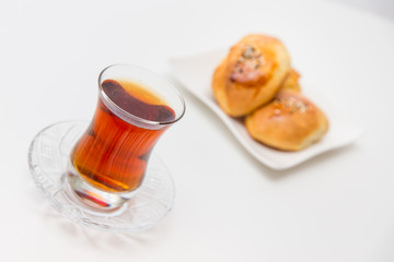 Pogataschen gefüllt