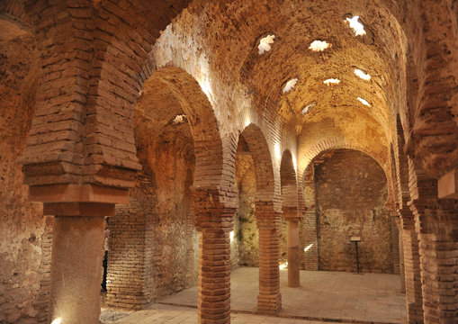 Hammam, arab baths in Ronda, M&aacute;laga, Spain