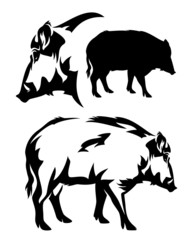 wild boar design set