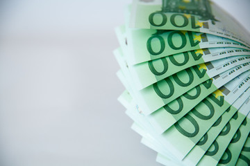 euro isolated on white with clipping path