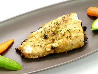 Fried fish with Italian spices.