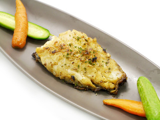 Fried fish with Italian spices.