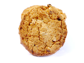 Cookies on a white background.