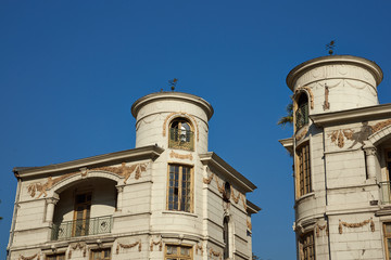 Historic buildings in Quinta Normal, Santiago in Chile