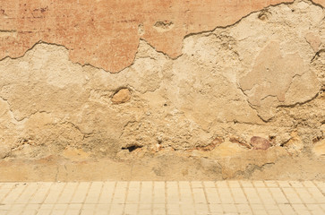 Verwitterte Fassade
