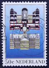 Dutch architecture on a stamp