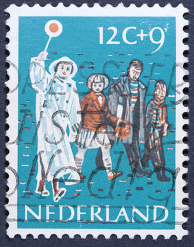 Traffic safety postage stamp