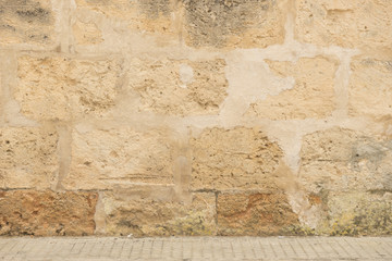 Hintergrund leer - alte Steinmauer