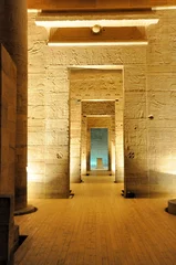 Fototapete Rund inside of an Egyptian temple © lophie