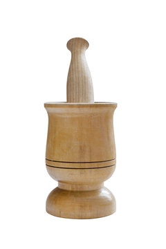 wooden muller white background
