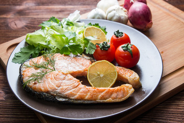 grilled salmon