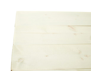 White paint coated wooden boards