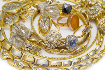 Large collection of gold jewellery