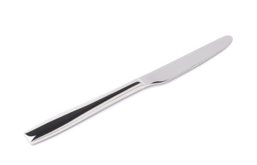 Stainless steel kitchen knife isolated