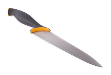 Steel kitchen knife isolated