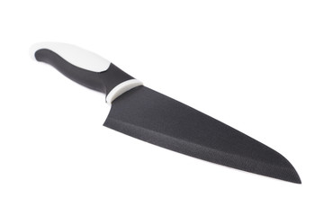 Steel kitchen knife isolated