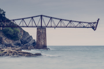 Antique iron and mineral loading dock