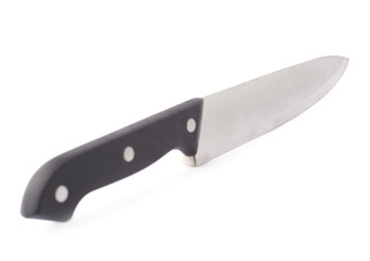 Steel kitchen knife isolated