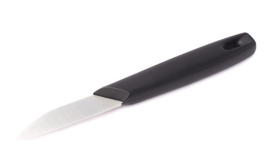 Steel kitchen knife isolated