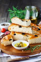 Italian focaccia bread